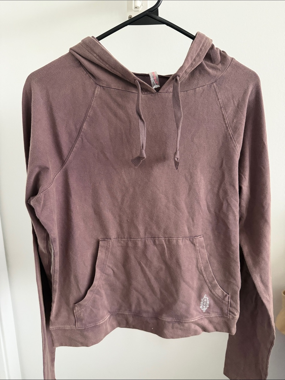 FP movement Women’s Mauve Hooded Pullover long sleeve tee